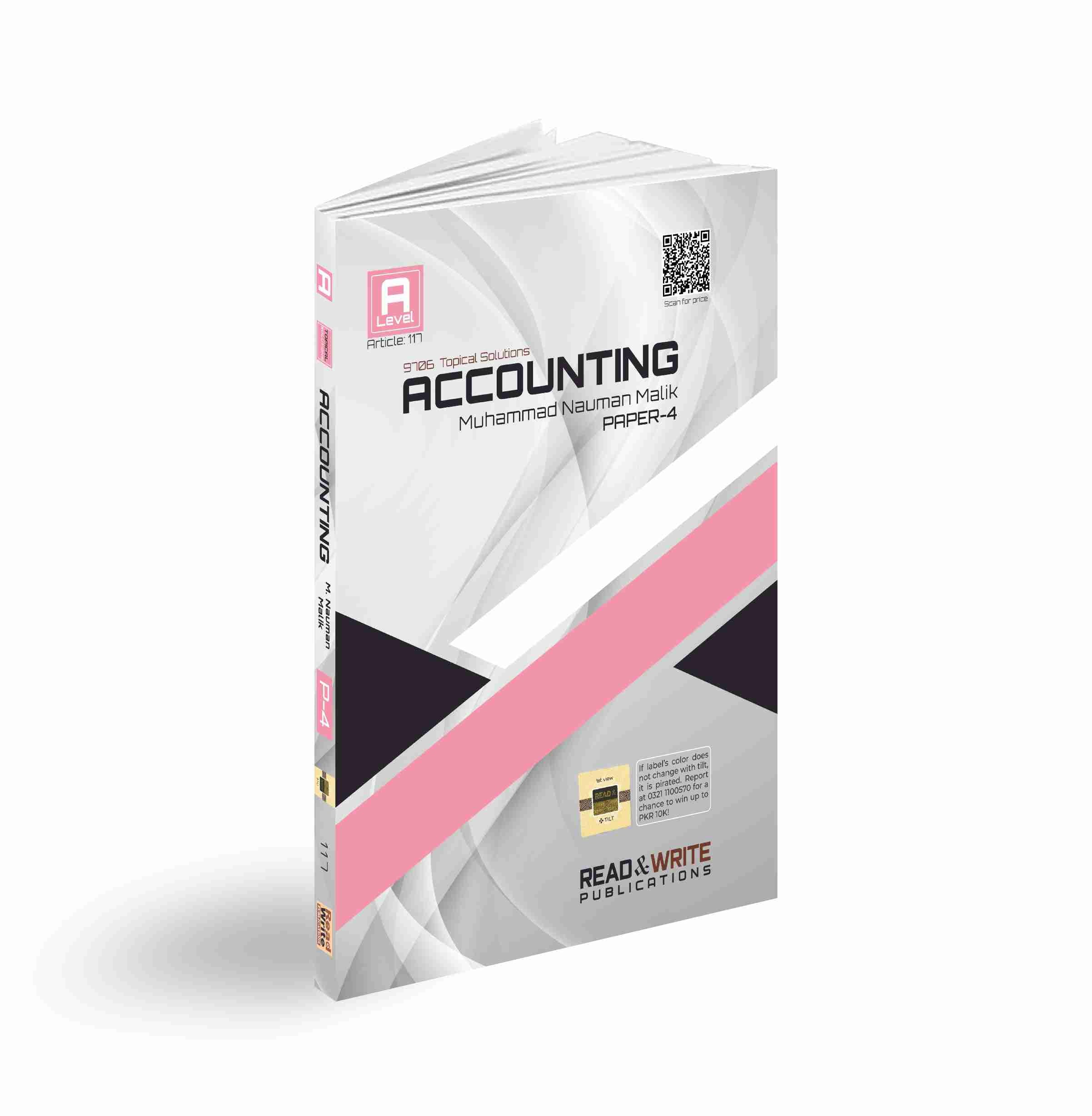 A Level Accounting Paper 4 Topical Solutions | 9706 | Muhammad Nauman Malik | Read & Write Publications