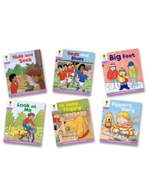 Oxford Reading Tree Biff, Chip and Kipper Stage 1 Set | Hide and Seek, Reds and Blues, Big Feet, Look at Me, Go Away Floppy, Kipper’s Diary | Oxford University Press