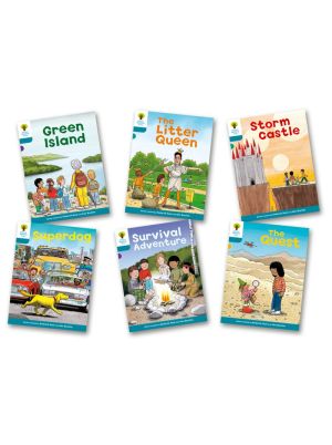 Oxford Reading Tree Biff, Chip and Kipper Stage 9 Set | Green Island, The Litter Queen, Storm Castle, Superstar, Survival Adventure, The Quest | Oxford University Press
