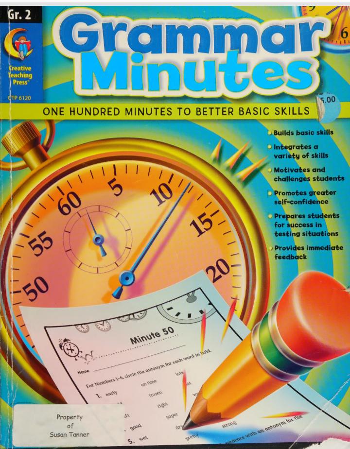 Grammar Minutes Grade 2 - One Hundred Minutes to Better Basic Skills
