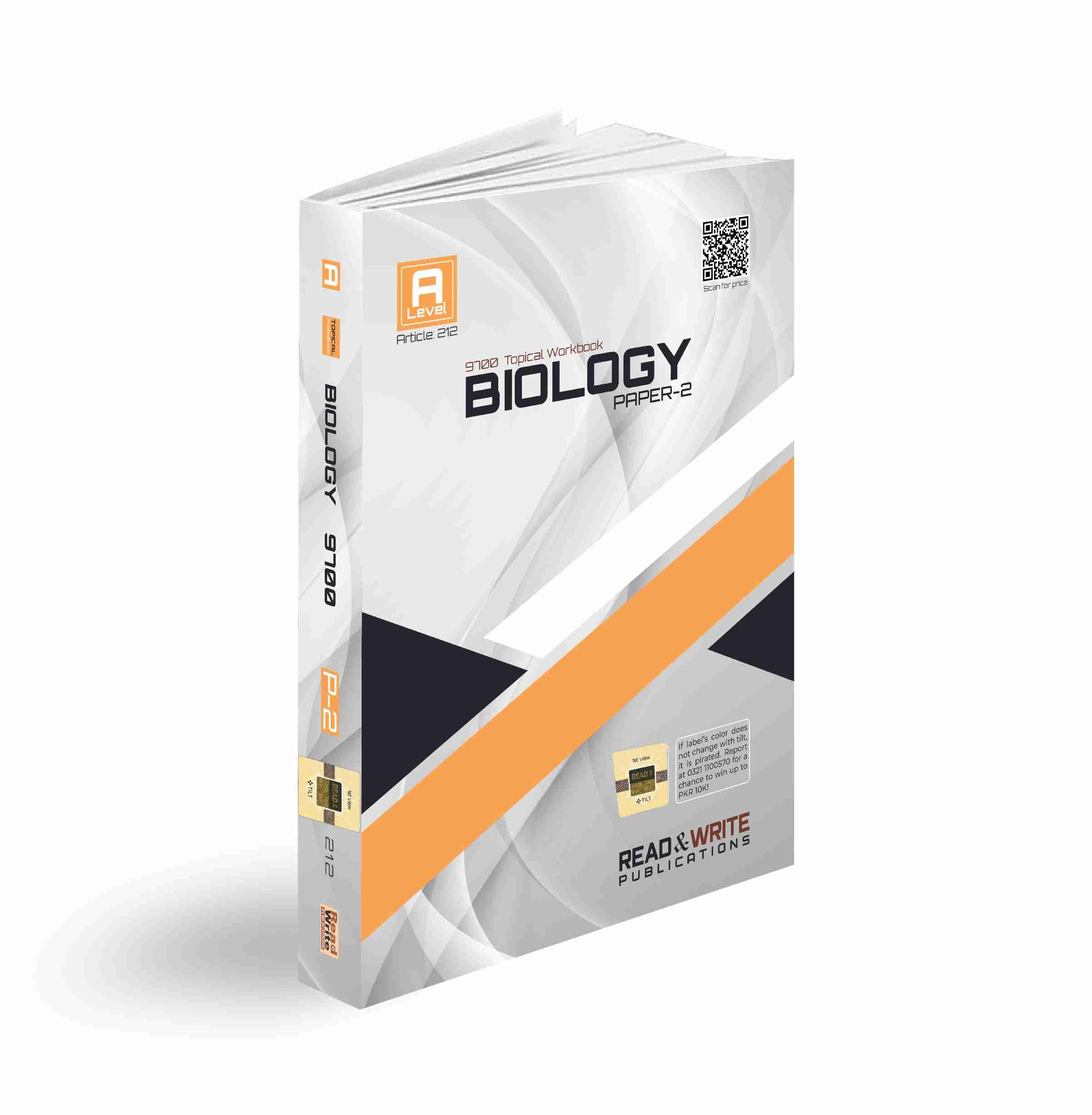 A Level Biology Paper 2 Topical Workbook | 9700 | Read & Write Publications