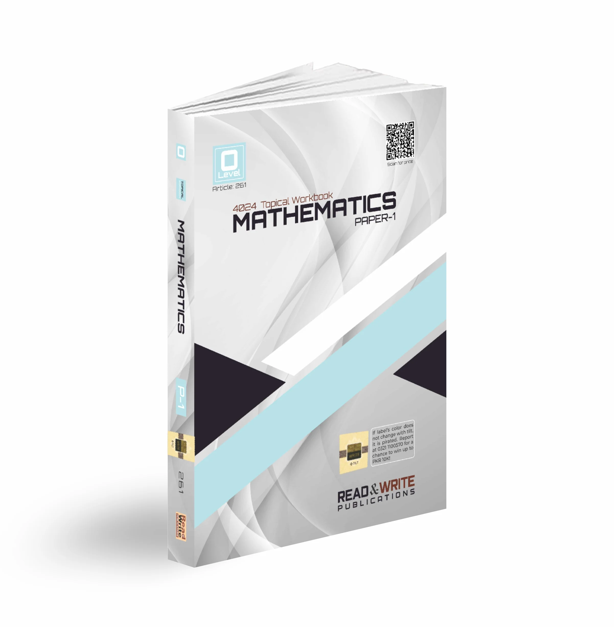 O Level Mathematics Paper 1 Topical Workbook | 4024 | Article 261 | Read & Write Publications