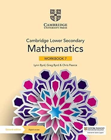 Cambridge Lower Secondary Mathematics Workbook 7 | 2nd Edition | Cambridge University Press